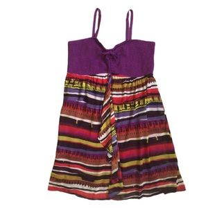 VGUC Lane Bryant Purple Shirred Dress 22/24